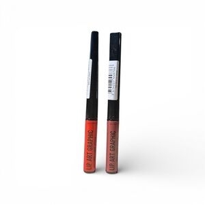 Rimmel Lip Art Graphic Lip Liner + Liquid Lipstick Bundle Set of 2 Matte